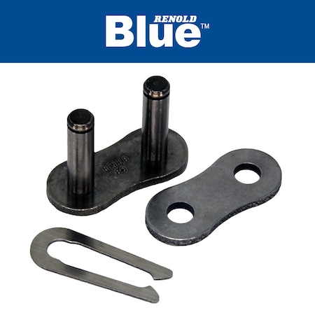 Renold CONNECTING LINK -  50, 5/8in. PITCH, SPRING CLIP SLIP FIT, CARBON STEEL 50A1S26I